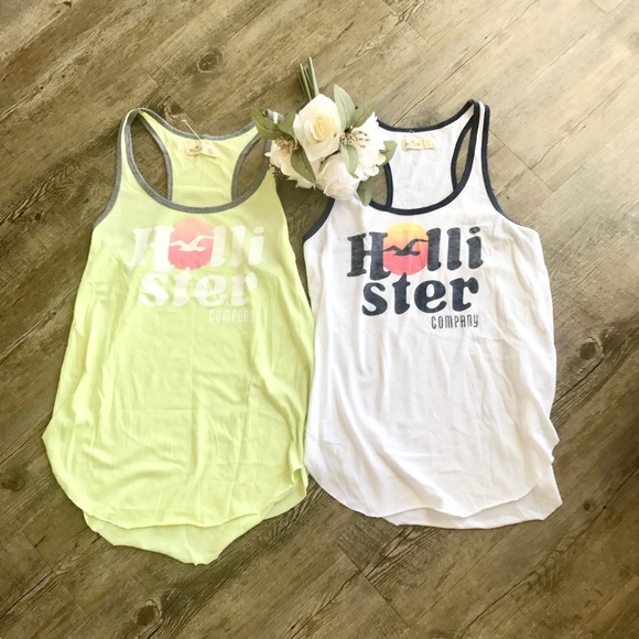 Hollister Tops - Hollister Racerback Workout Tank Bundle NWOT & EUC